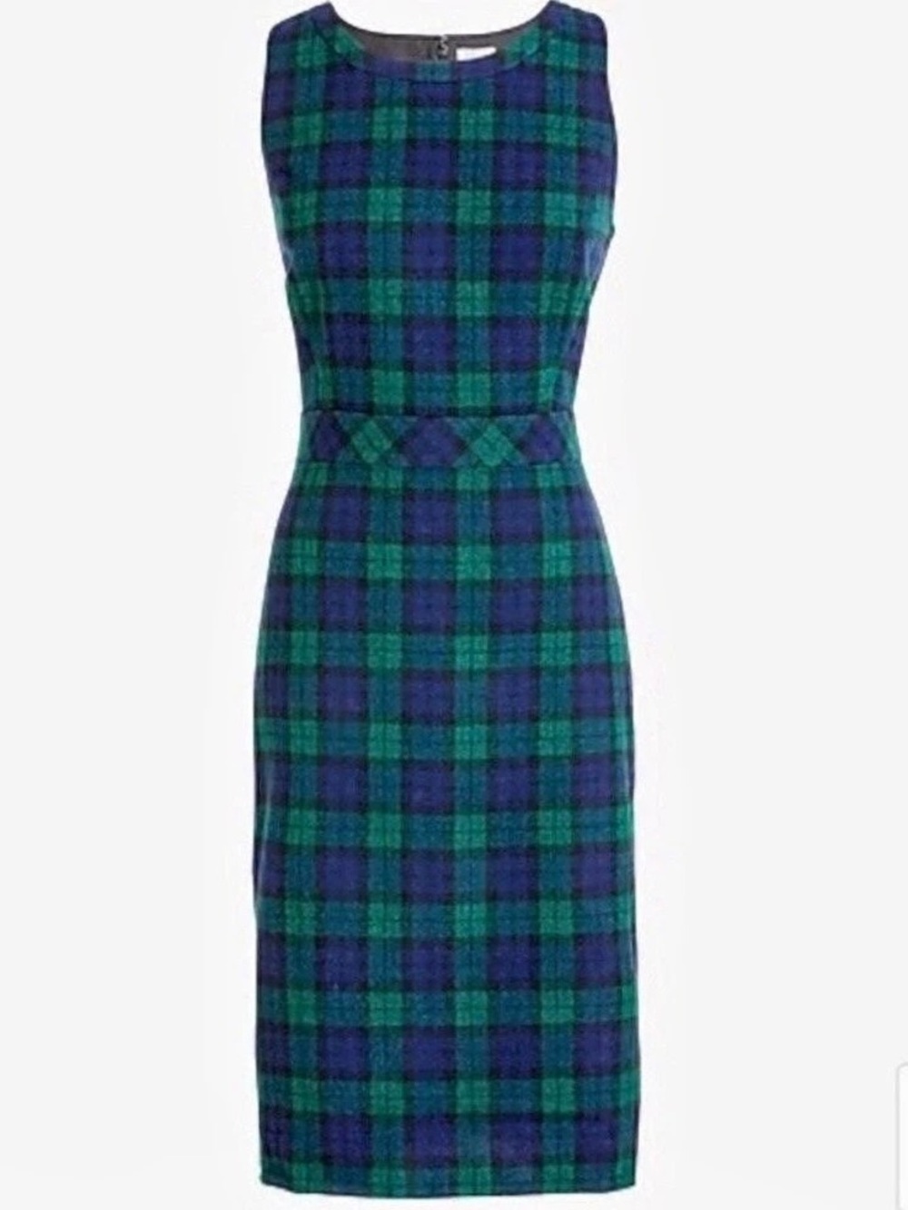 J.Crew Plaid Midi Dress